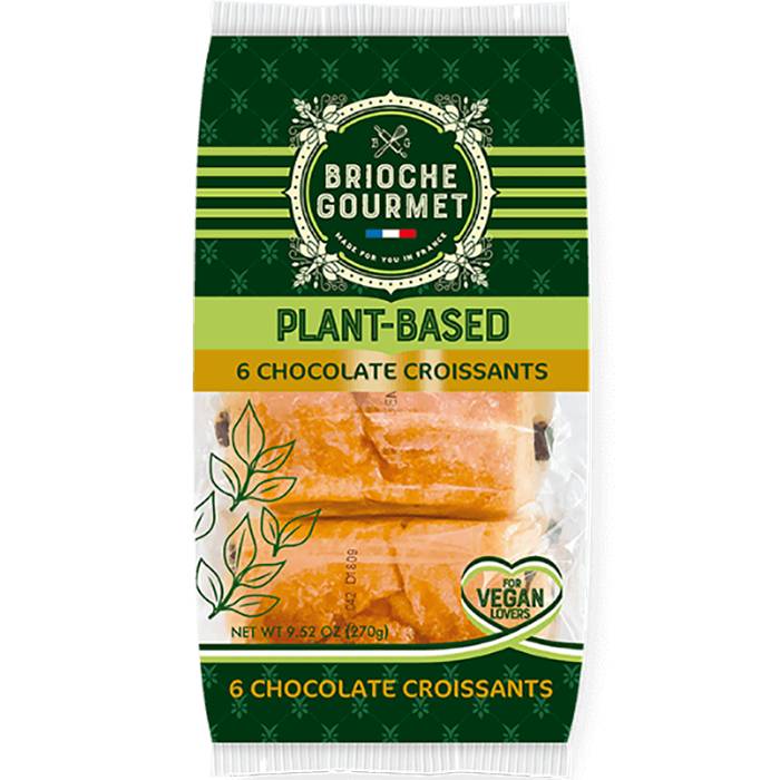 Brioche Gourmet - Plant-Based Croissants Chocolate, 9.52oz