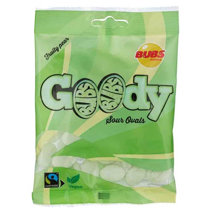 Bubs Godis- Goody Sour Ovals Fruity Pear