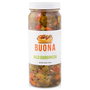 Buona Beef - Giardiniera Hot Chicago, 16 OZ (Pack of 12)