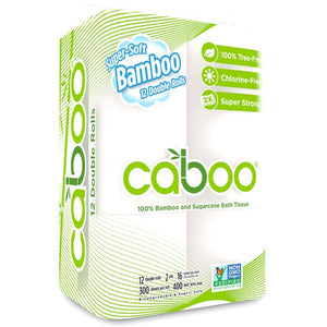 Caboo - Bath Tissue 12 Pack 300 Sheet, 1 Each (Pack Of 6)