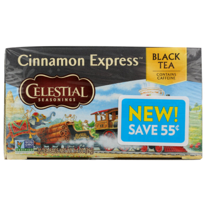 Celestial Seasonings - Black Tea Cinnamon Express, 20 Bags (Pack Of 6)