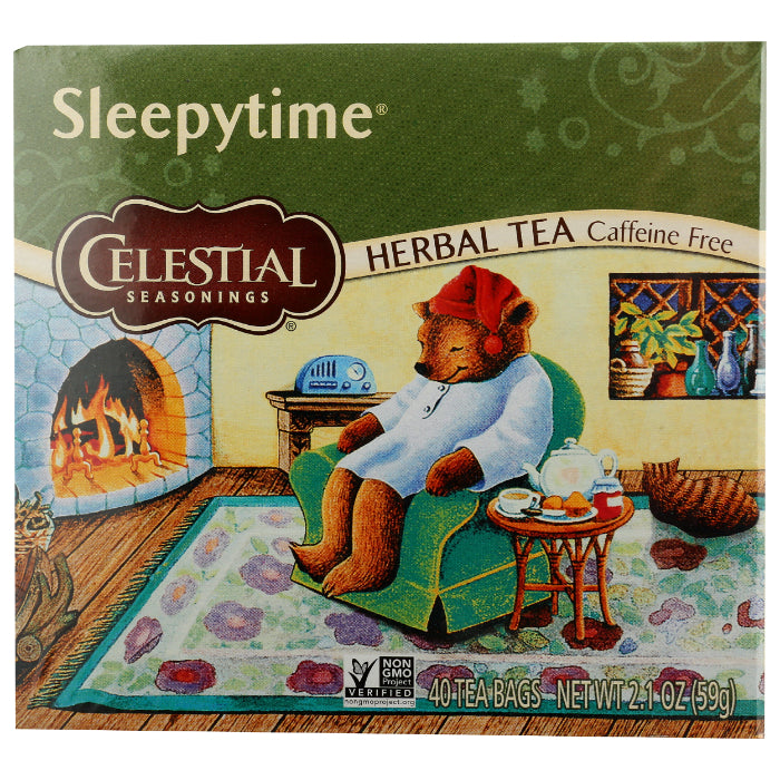 Celestial Seasonings - Herbal Tea Caffeine Free Sleepytime, 40 Bags (Pack of 6)