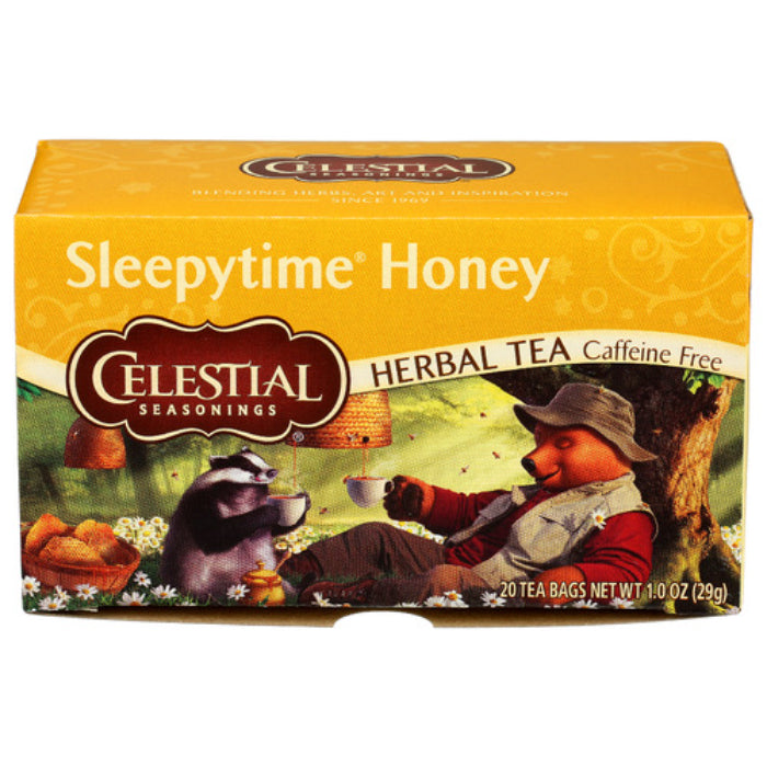 Celestial Seasonings - Herbal Tea Sleepytime Honey, 20 Bags (Pack of 6)