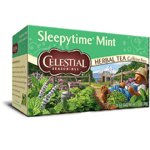 Celestial Seasonings - Herbal Tea Sleepytime Mint, 20 Bags (Pack of 6)