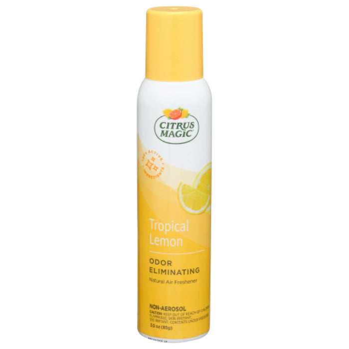 Citrus Magic - Air Freshener Spray Tropical Lemon, 3 Oz (Pack of 6)