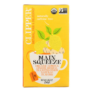 Clipper - Organic Lemon Ginger Tea, 1.76 Oz (Pack of 6)