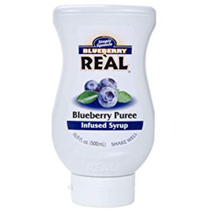 Coco Real - Blueberry Puree Syrup, 16.9 Floz (Pack of 6)