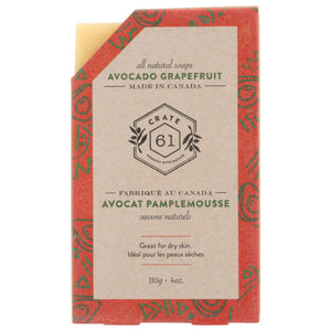 Crate 61 - Avocado Grapefruit Soap Bar, 4 Oz (Pack Of 8)