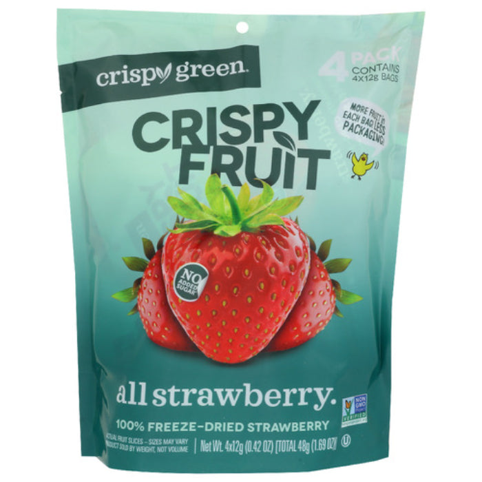 Crispy Green - Strawberry Dried, 1.69 Oz (Pack Of 8)