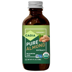 Cadia - Pure Almond Extract Organic, 4oz | Pack of 6