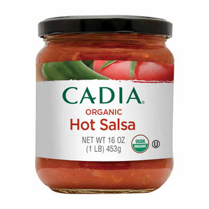 Cadia - Salsa Hot Organic, 16oz | Pack of 8