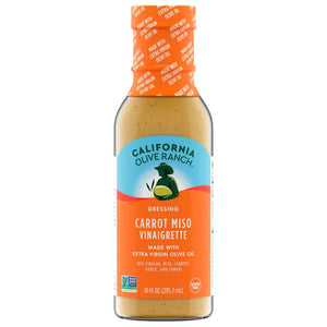 California Olive Ranch - Dressing Carrot Miso Vinegar, 10fo | Pack of 6