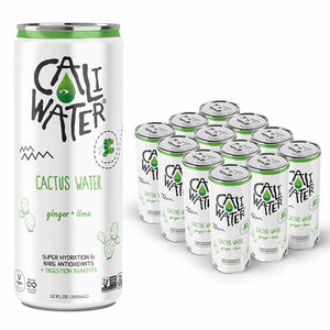 Caliwater - Water Cactus Ginger Lime, 12fo | Pack of 12