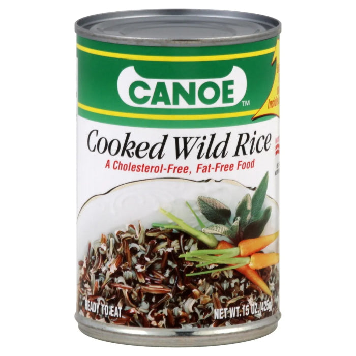 Preccoked Rice Pack Canoe - Rice Wild Precooked Tin, 15 Oz (Pack Of 12)