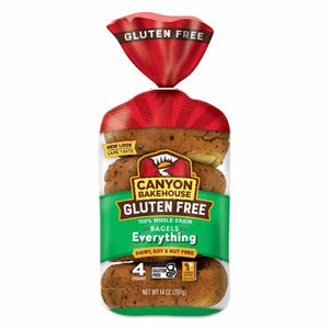 Canyon Bakehouse - Bagels Everything Gluten Free, 14 Oz (Pack Of 6)