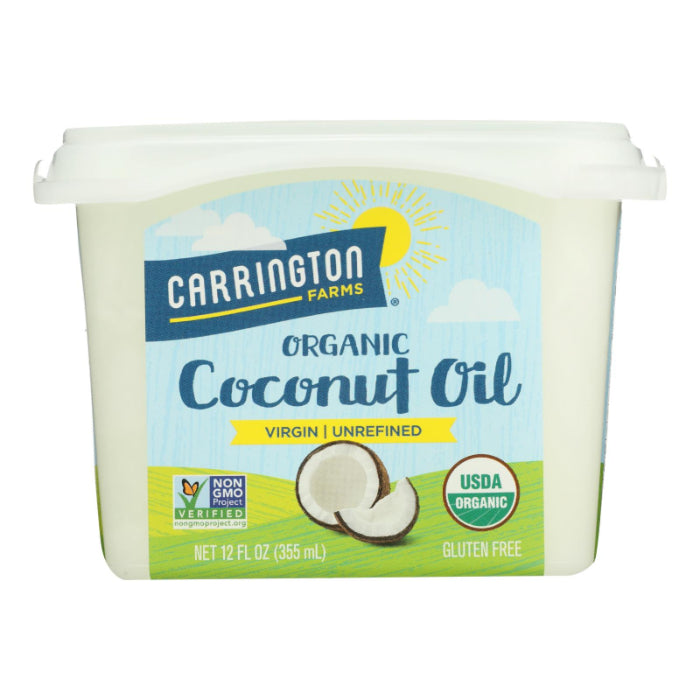 Carrington Farms - Coconut Oil, 12 Oz (Pack Of 6)