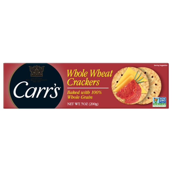 Carrs - Whole Wheat Cracker, 7 Oz (Pack Of 12)