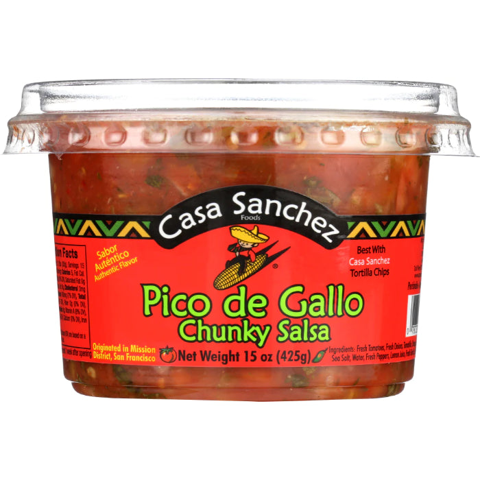 Casa Sanchez - Pico De Gallo Salsa, 15 Oz (Pack Of 12)