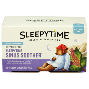 Celestial Seasonings - Herbal Tea Sleepytime Sinus Soother, 20 Bags (Pack of 6)