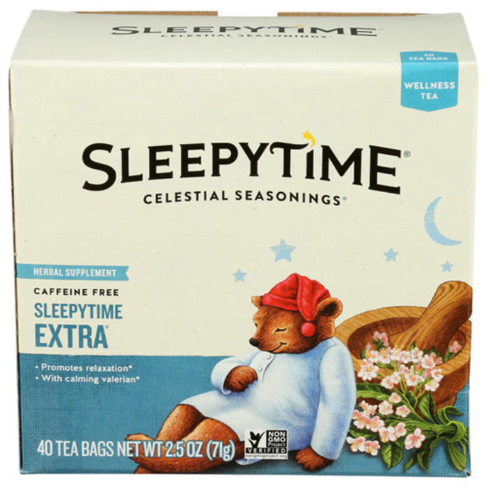 Celestial Seasonings - Wellness Tea Sleepytime Extra, 40 Bags (Pack of 6)