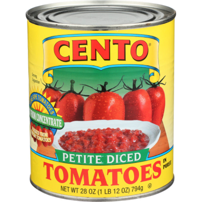 Cento - Petite Diced Tomatoes, 28 Oz (Pack Of 12)