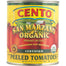 Cento - Organic San Marzano Peeled Tomatoes, 28 Oz (Pack of 6)