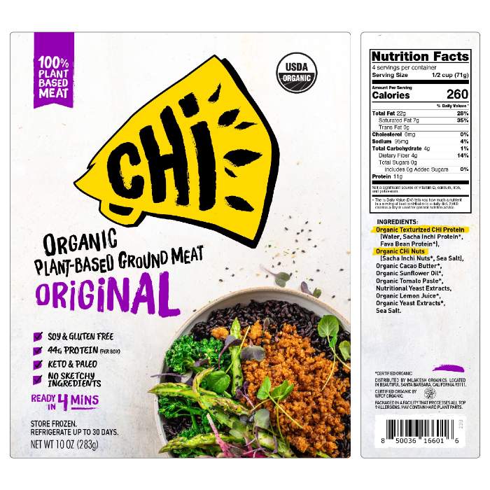 Chi - Organic Plant-Based Ground Meat Chi-rizo Original, 10oz