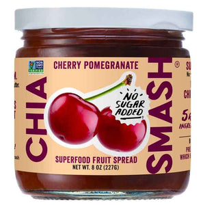 Chia Smash - Jam Chia Cherry Pomegrana, 8oz | Pack of 6