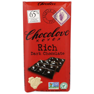 Chocolove - Dark Chocolate Bar Rich, 3.2 Oz (Pack Of 12)