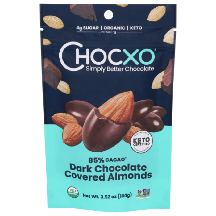 Chocxo - Almond Dark Chocolate Covered, 3.52 Oz (Pack of 6)