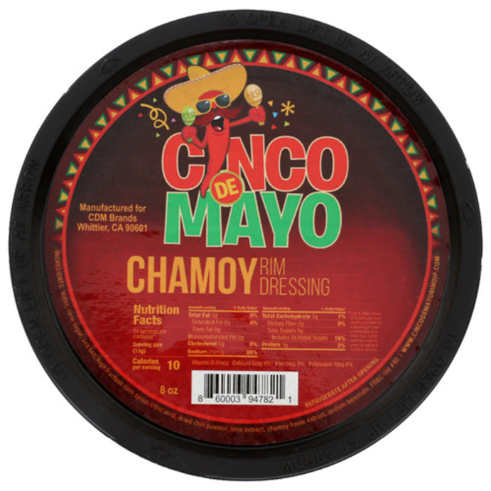 Cinco De Mayo - Cocktail Chamoy Rim Dressing, 8 Oz (Pack Of 12)