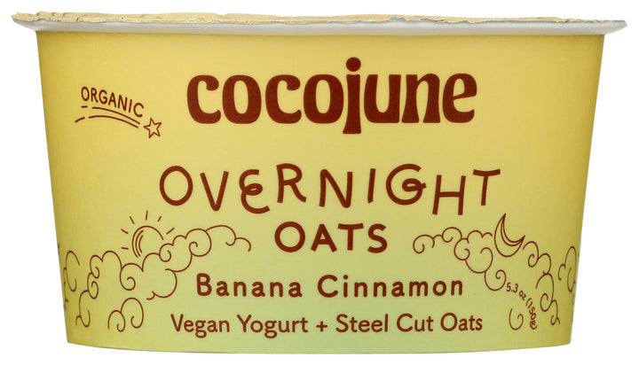 Cocojune - Overnight Oats, 5.3oz, Banana Cinnamon