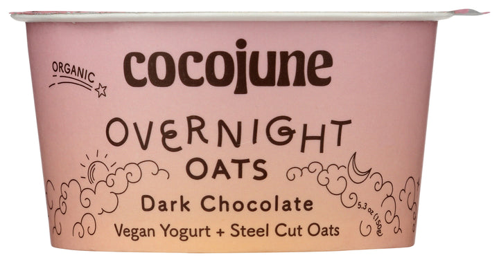 Cocojune - Overnight Oats, 5.3oz, Dark Chocolate