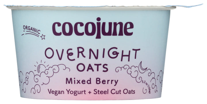 Cocojune - Overnight Oats, 5.3oz, Mixed Berry