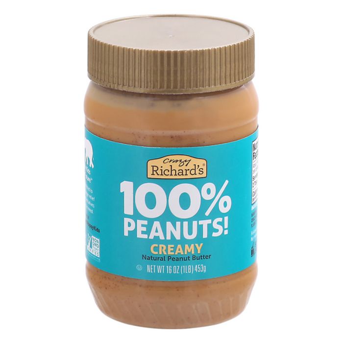 Crazy Richard - Peanut Butter Creamy, 16 Oz (Pack of 6)