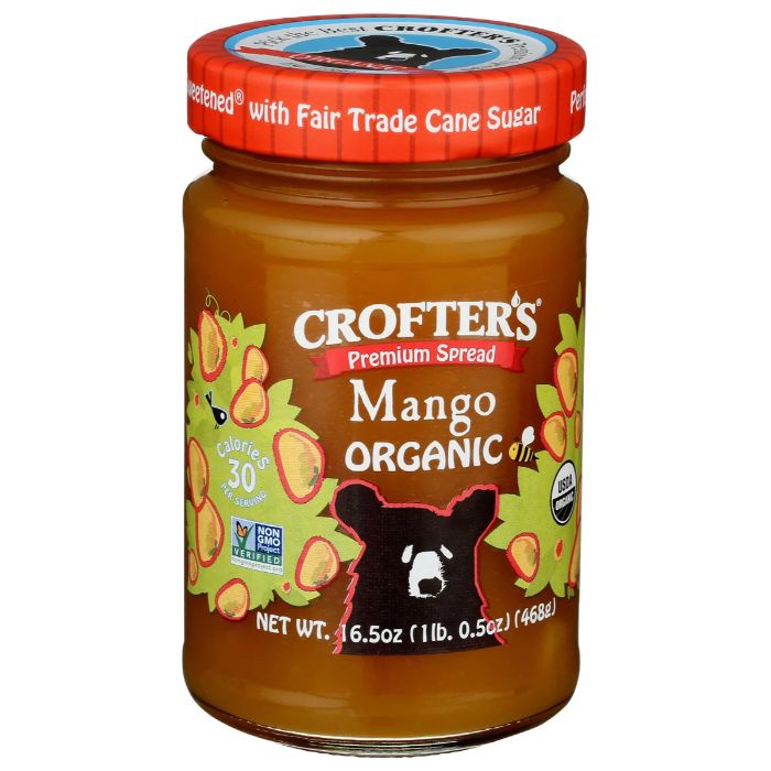 Crofters - Fruit Spread Mango Premium, 16.5 Oz (Pack Of 6)