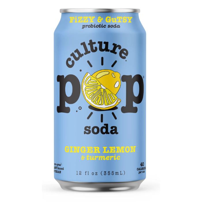 Culture Pop - Ginger Lemon Soda, 12fl