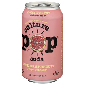 Culture Pop - Soda Probiotic Grapefruit, 12 Fo | Pack Of 12