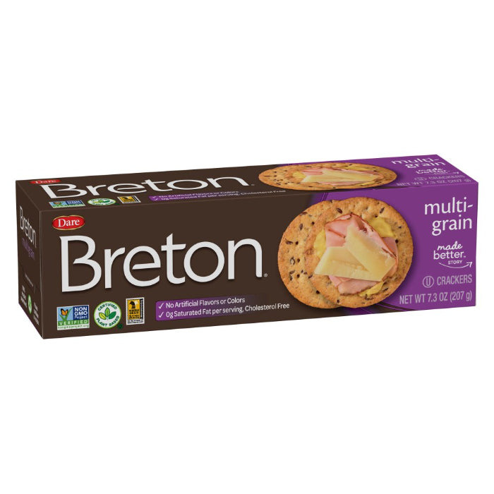 Dare - Breton Crackers Multi Grain, 7.3 Oz (Pack Of 12)