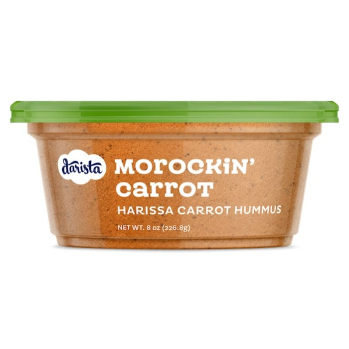 Darista - Morockin Carrot Harissa Carrot Hummus Dips, 8 Oz (Pack of 6)