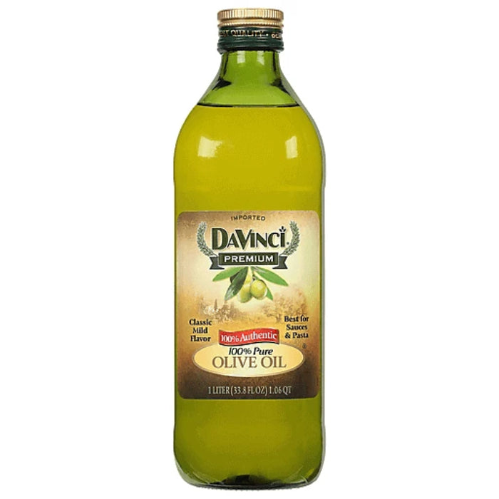 Davinci - Pure Olive Oil 100%, 33.8 Oz (Pack Of 12)