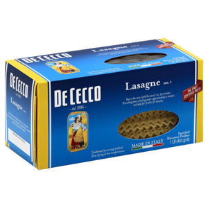 De Cecco - Lasagne Pasta, 16 Oz (Pack Of 12)