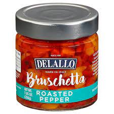 Delallo - Bruschetta Roasted Red Pepper, 7.05 Oz (Pack of 6)