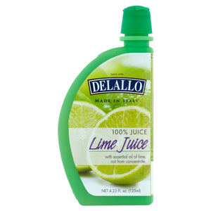 Delallo - Lime Slice Juice, 4.23 Floz (Pack of 12)