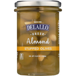 Delallo - Olives Almond Stuffed, 5.82 Oz (Pack of 6)