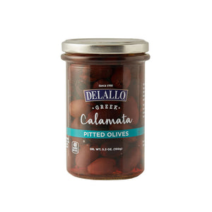 Delallo - Olives Calamata Pitted, 4 Oz (Pack of 12)