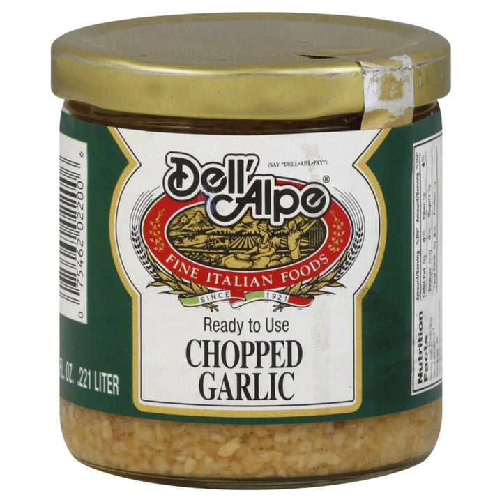 Dell Alpe - Chopped Garlic, 7.5 Oz (Pack of 12)