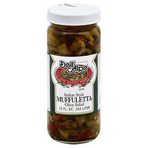 Dell Alpe - Salad Muffuletta Olive, 12 Oz (Pack of 12)