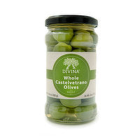 Divina - Organic Whole Castelvetrano Olives Cup, 5.5 Oz (Pack of 6)