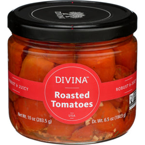 Divina - Roasted Tomatoes Red, 10 Oz (Pack of 6)